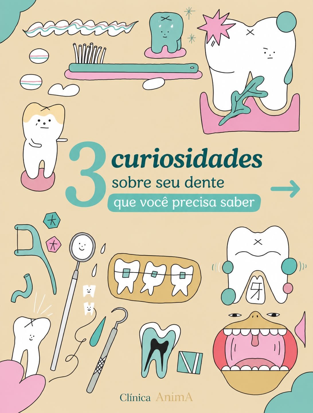 Carrossel 3 Curiosidades Sobre Dentes por Catarina Mota Moreno - Slide 1